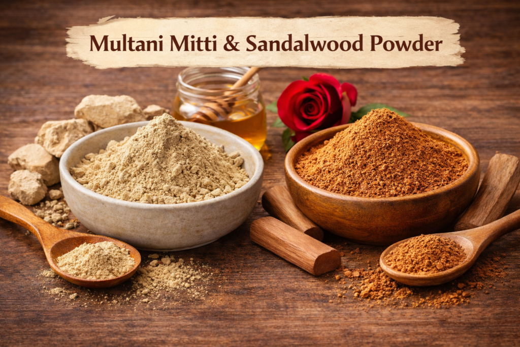 Multani Mitti vs Sandalwood Powder